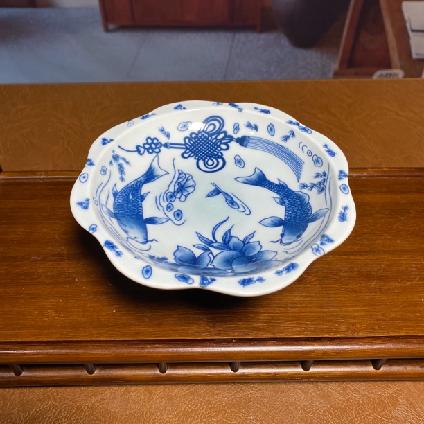 年年有鱼高足果盘古风格家居摆设51