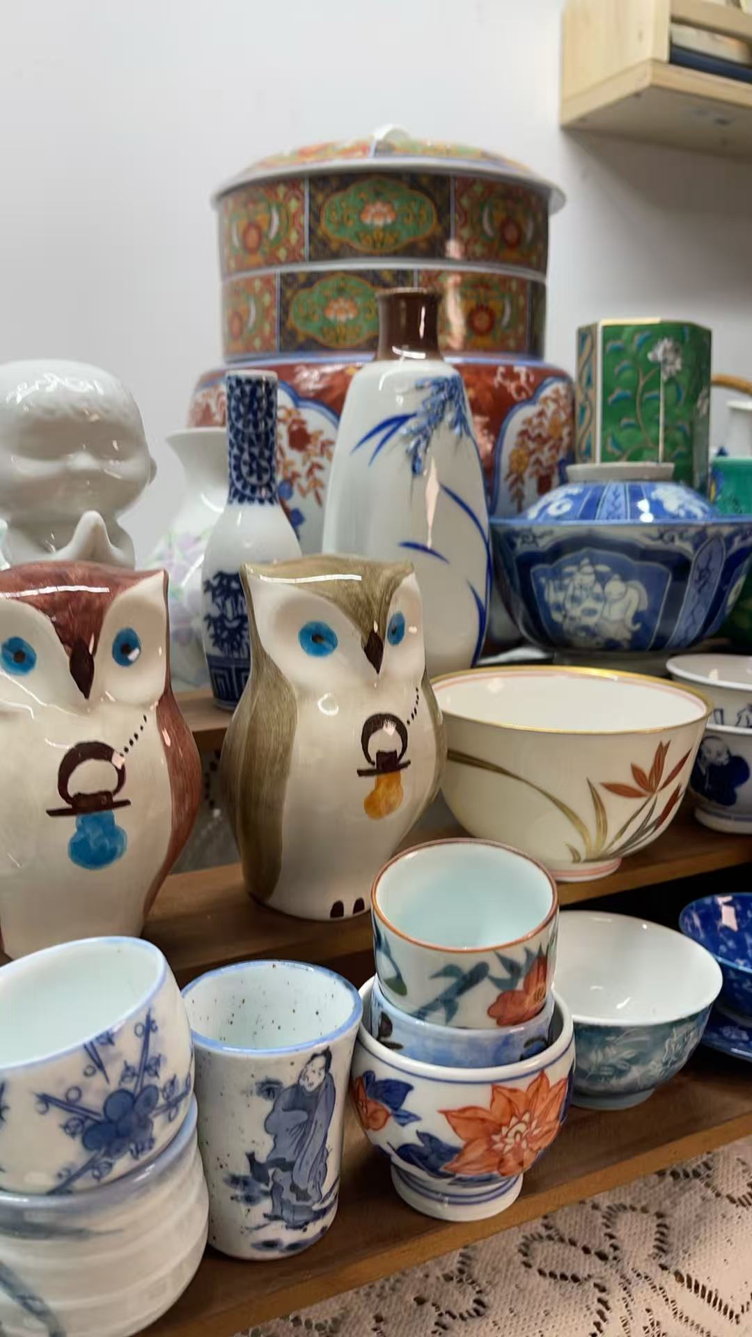 马克杯水杯经典风无盖款猫手工青花瓷可爱风水具