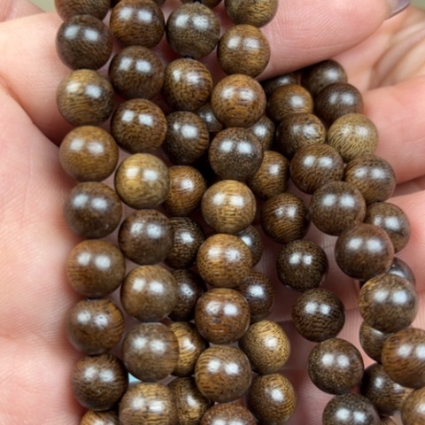 沉香手串流***熊白棋玉化老料