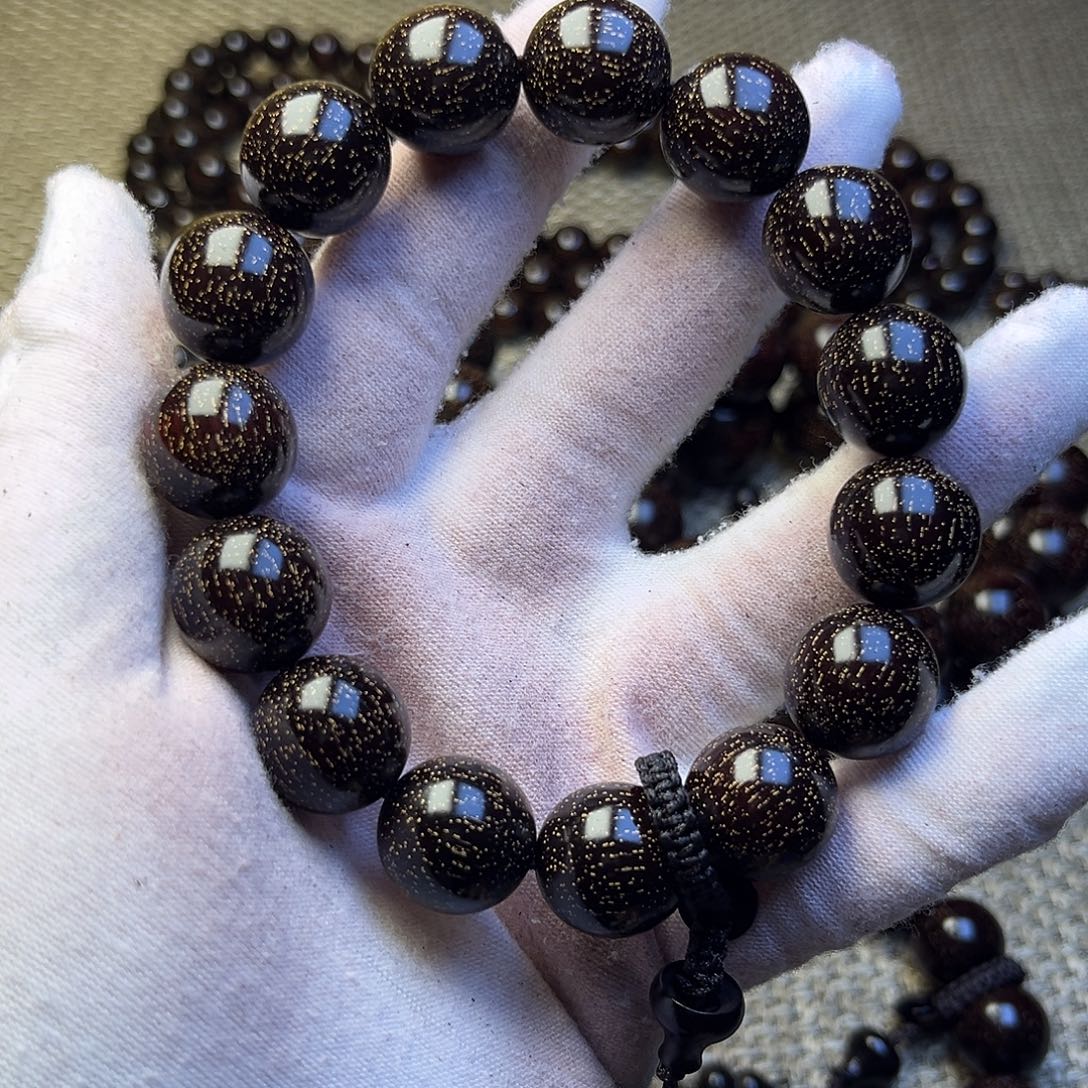 檀香紫檀（小叶紫檀）1.5 15颗爆星