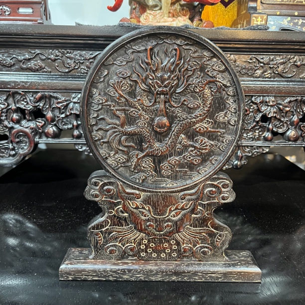 手工艺非遗圆底座屏通用链接摆件一个