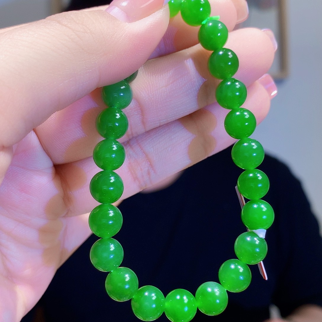 和田玉（碧玉）手链未镶嵌