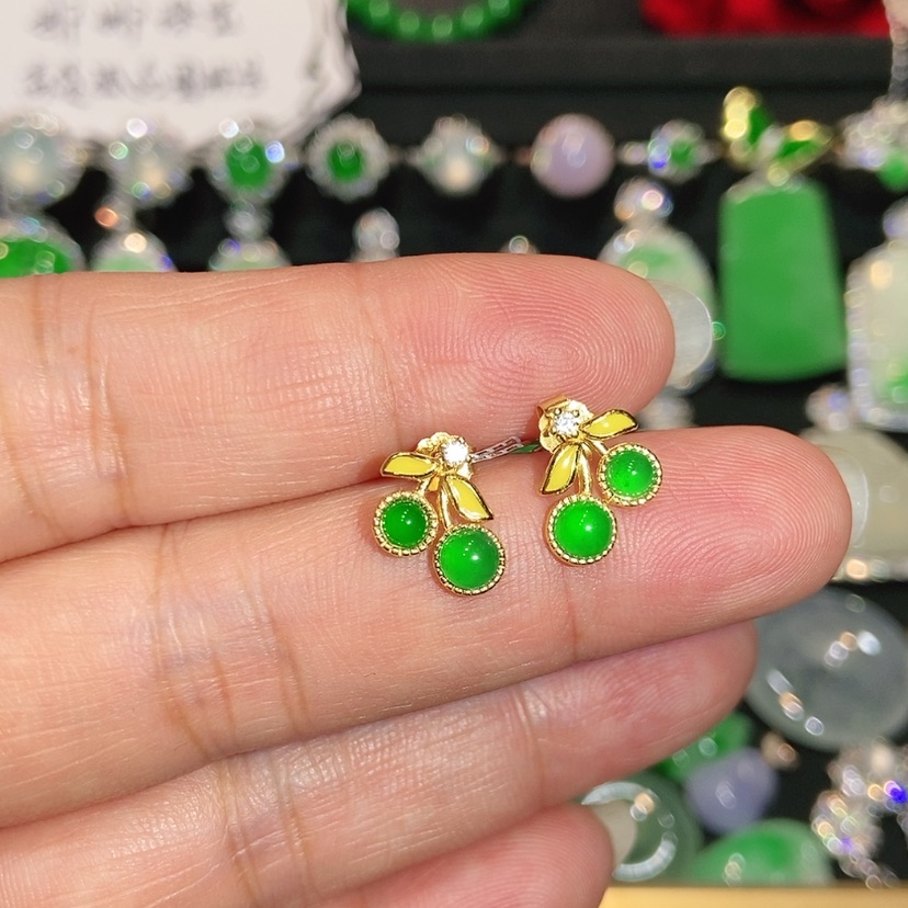 【闪购商品】未镶嵌翡翠耳饰天然翡翠