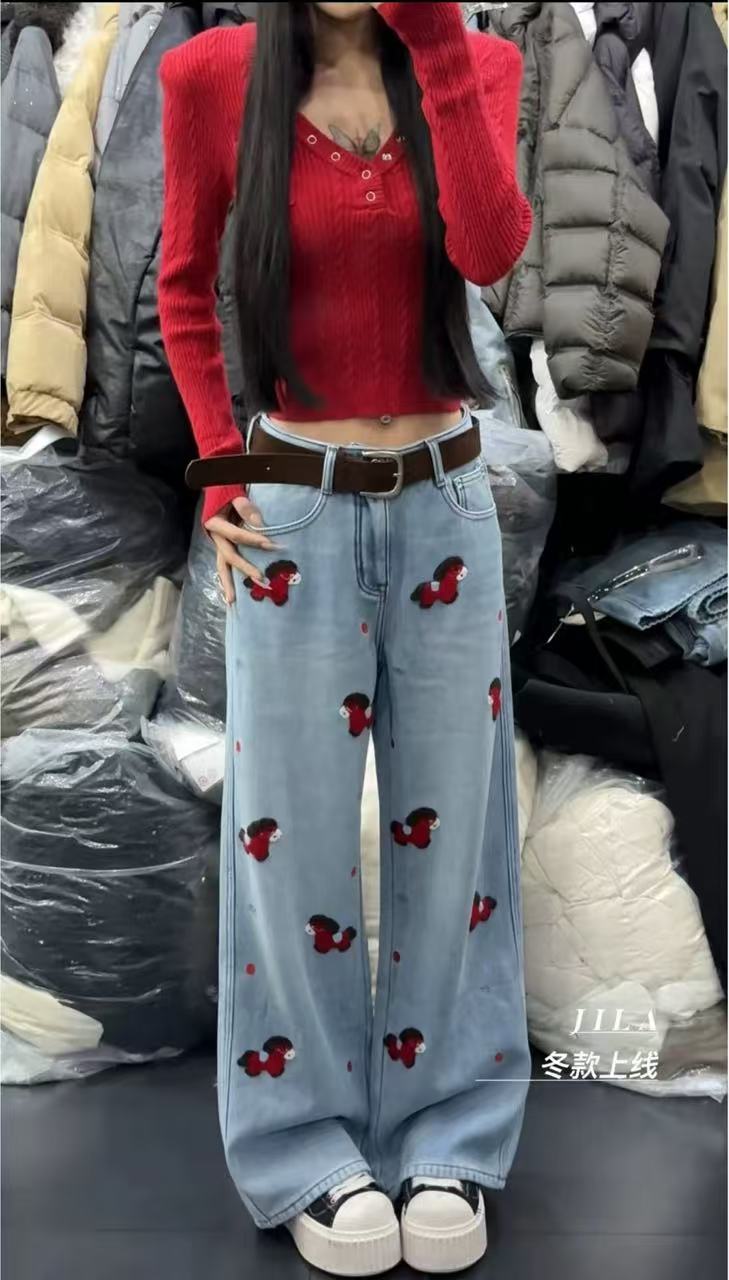 2137款小马加绒牛仔裤