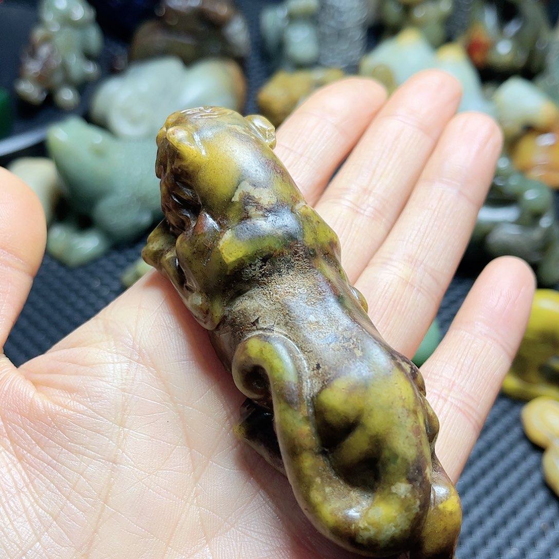 白玉菩提吊坠摆件