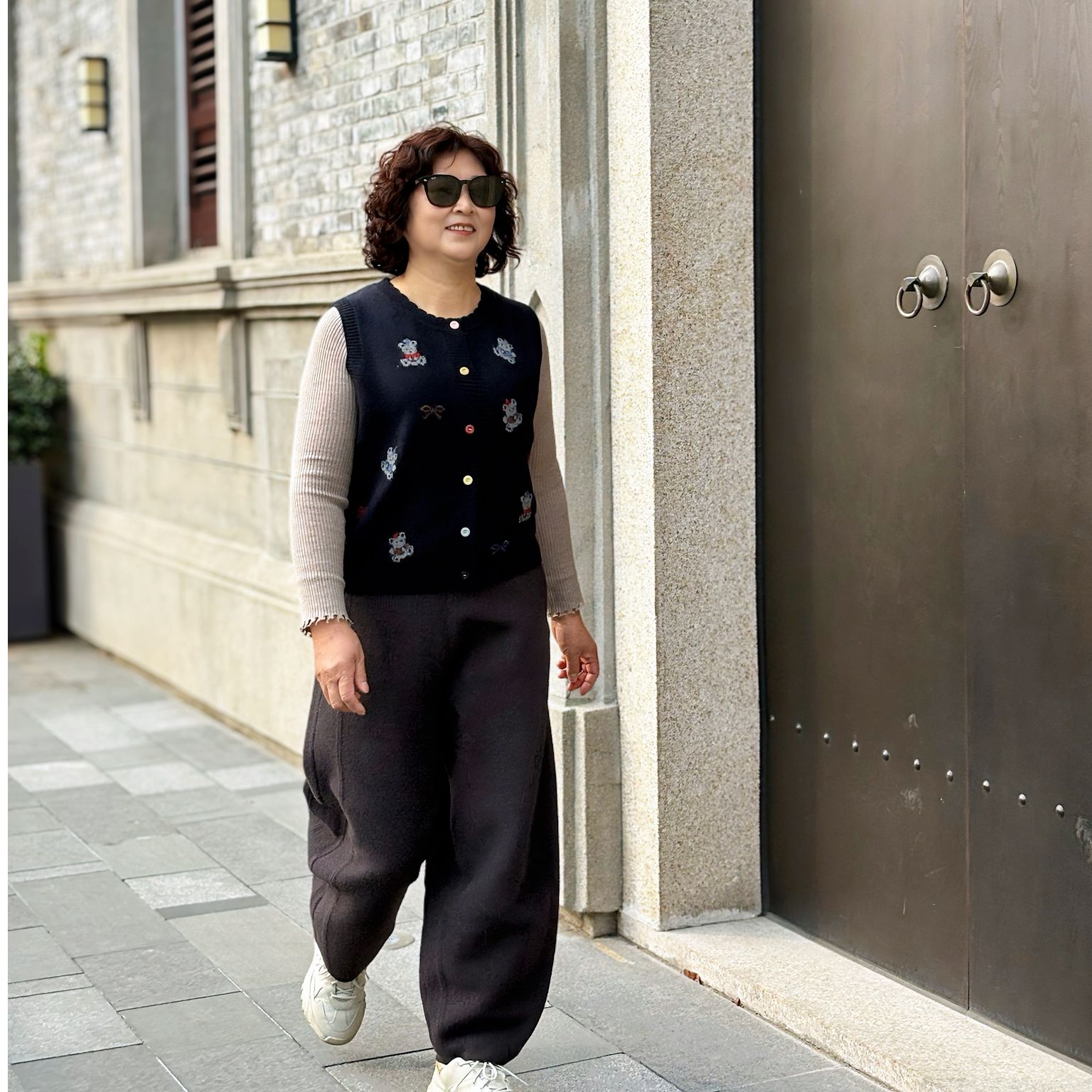 【橘子小姐】2026新款小熊刺绣马甲