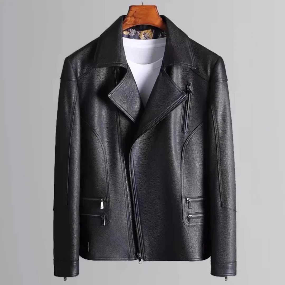 真皮男女休闲短款时尚皮衣 支持七天无理由 没运费险