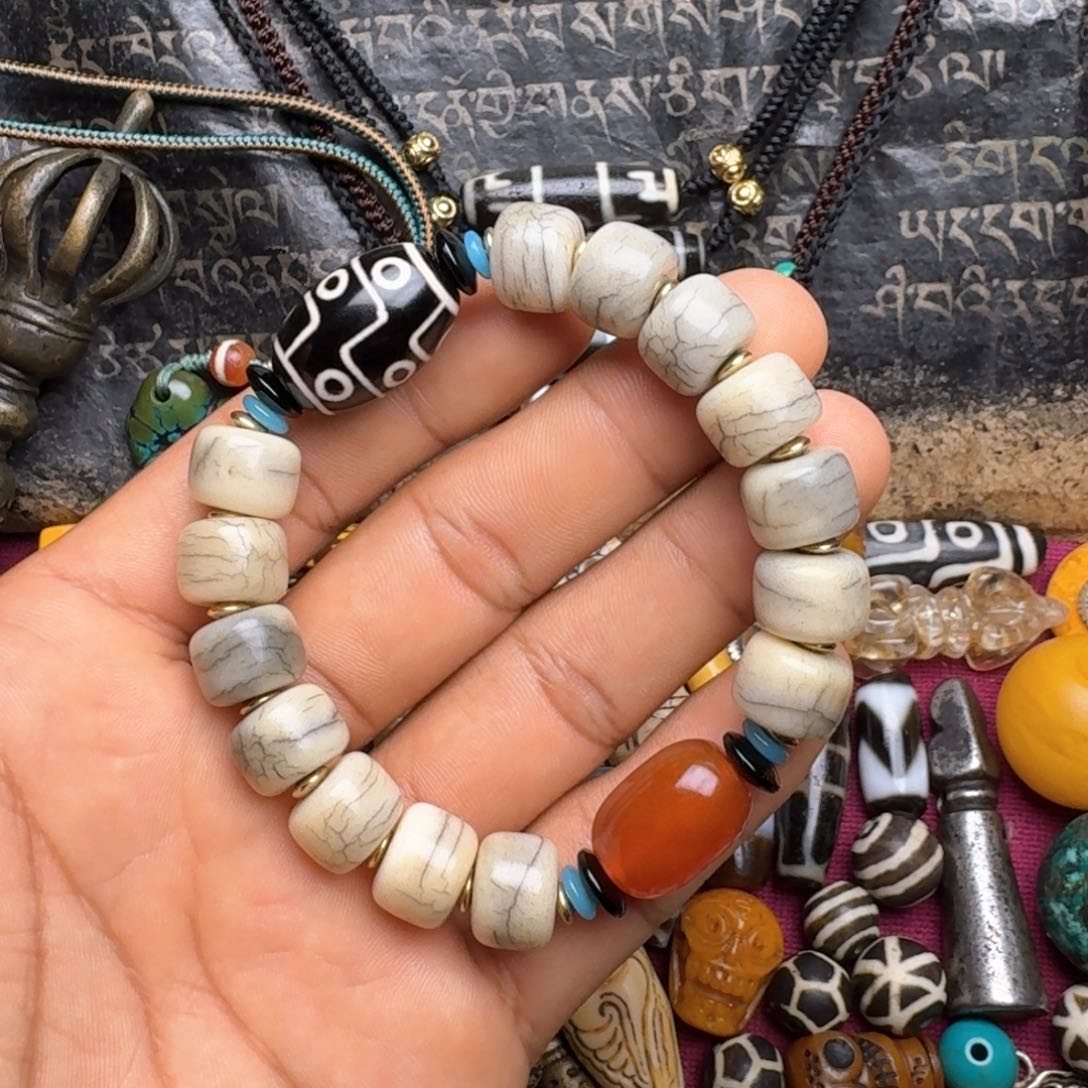 金刚菩提手串牦牛骨