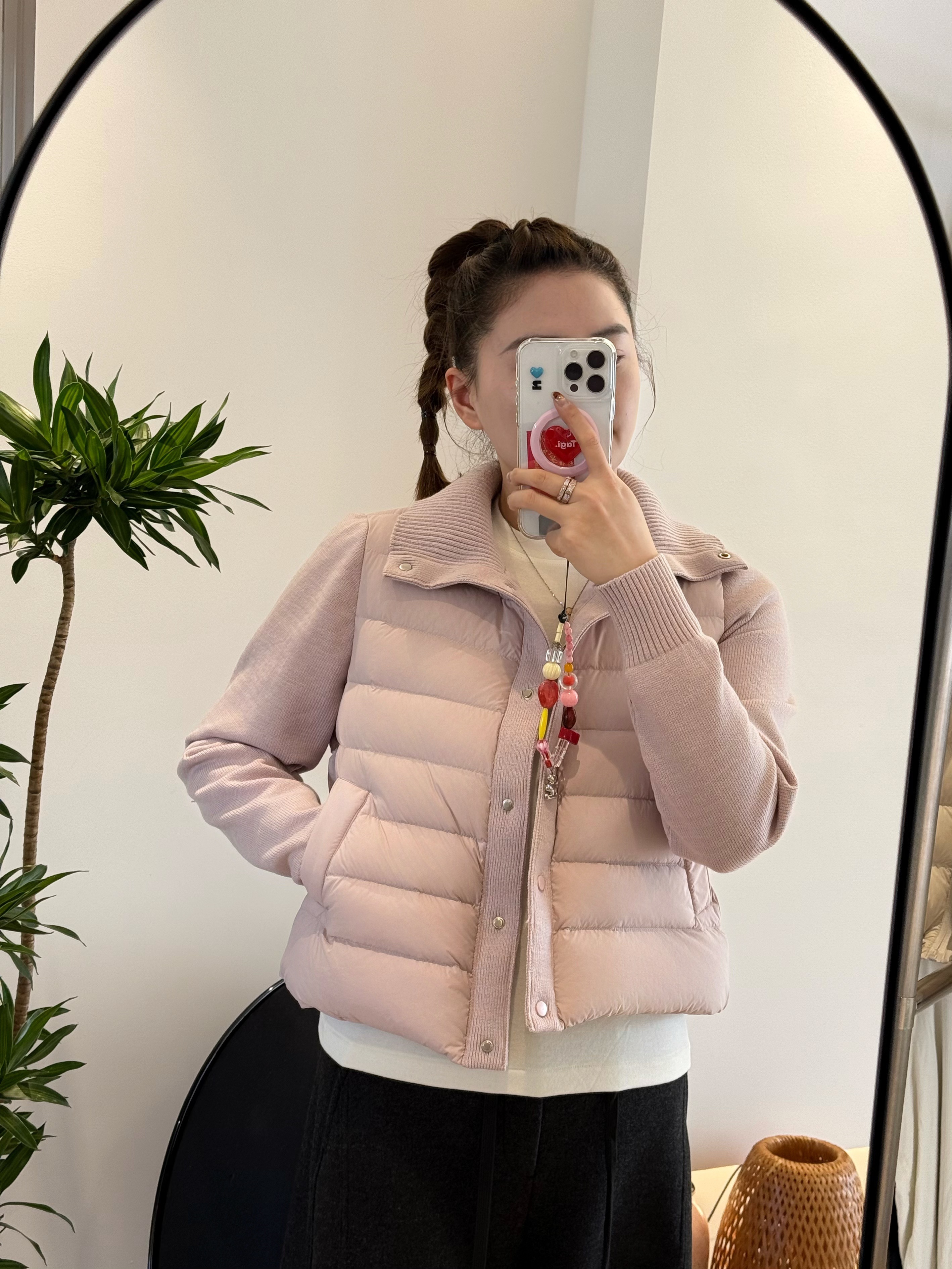 针织拼接毛线加厚保暖轻薄运动外套修身外套25808 