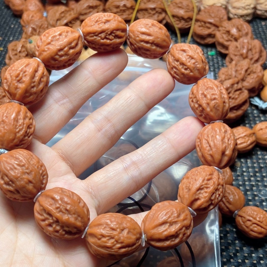 梵***手串文玩核桃红皮小枣