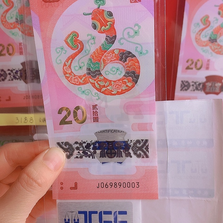 塑料2025蛇钞069890003