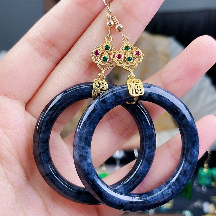 翡翠耳饰未镶嵌饰品