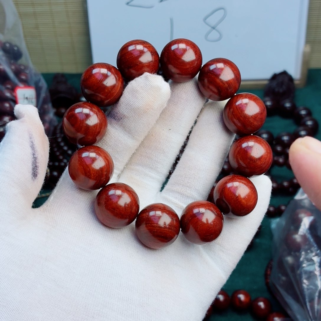 ****6檀香紫檀（小叶紫檀）手串/手链20帝王泥