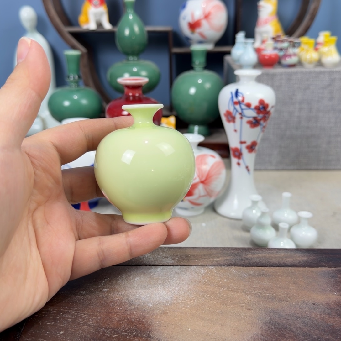 陶瓷手工小花器摆件