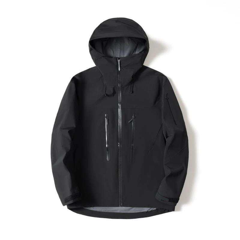【J23-D】男女轻奢全溢胶连帽防风防水经典休闲夹克冲锋衣