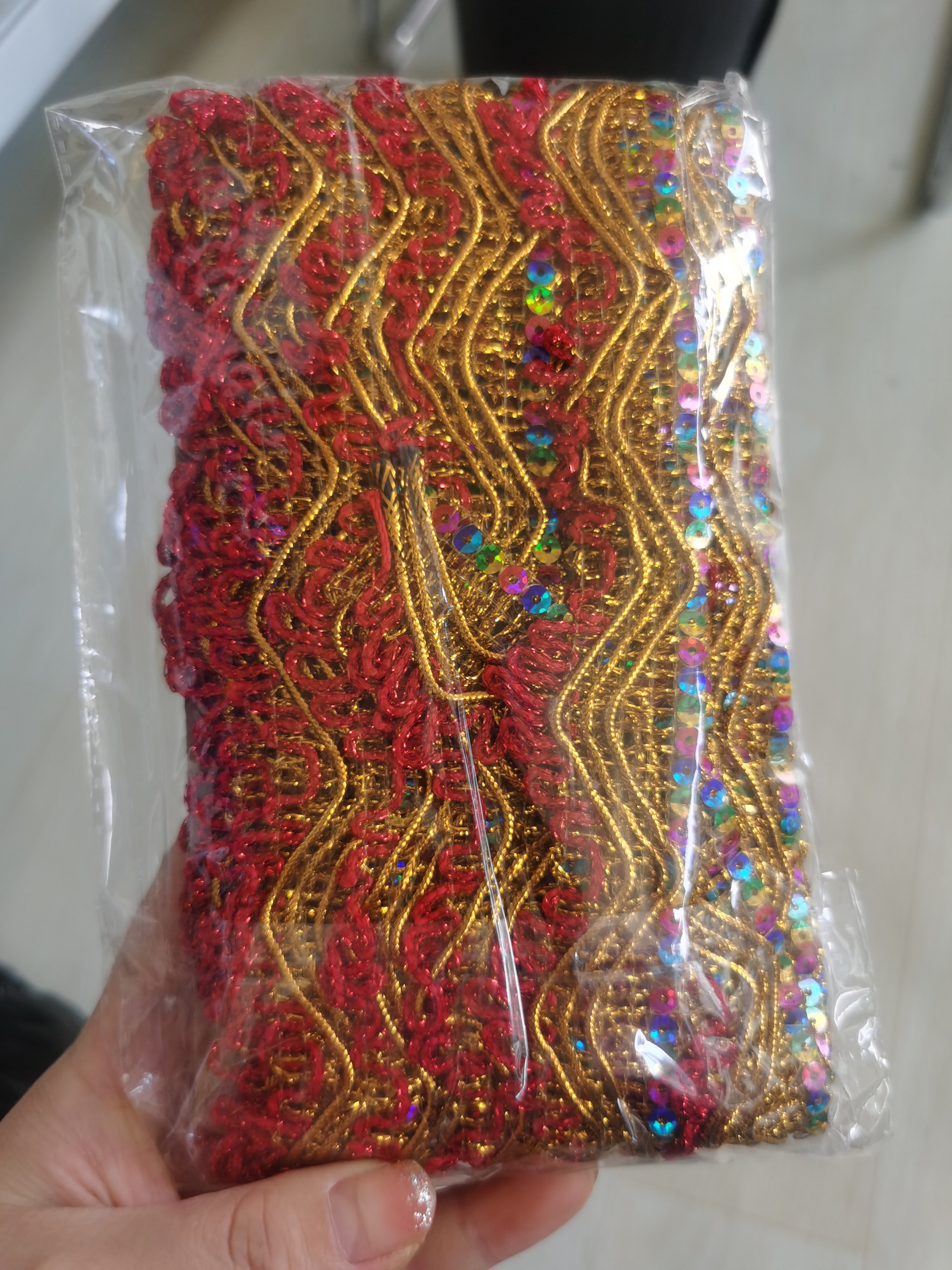 彩色布花边折纸装饰多色选择创意布边底座