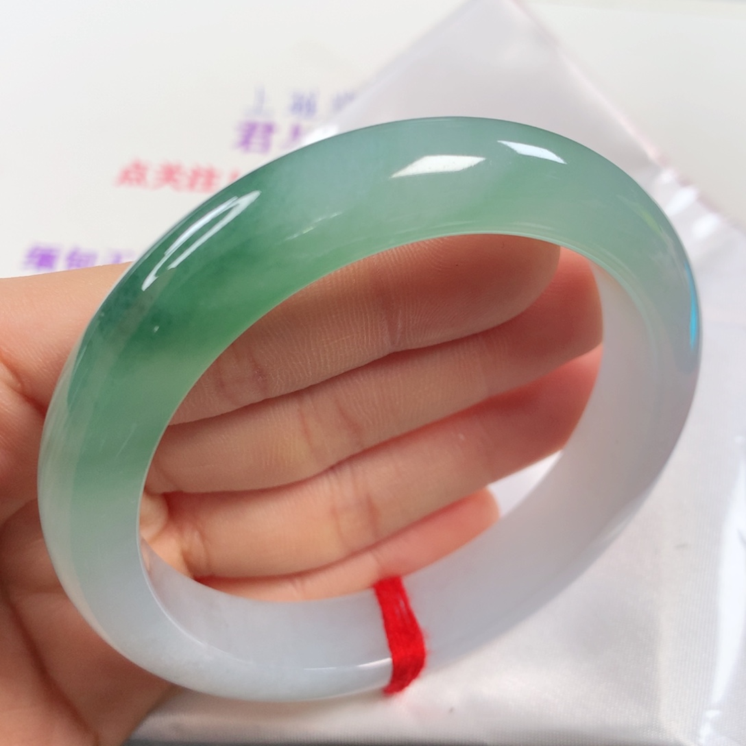 未镶嵌手镯翡翠 正圈238自带珠光宝气感