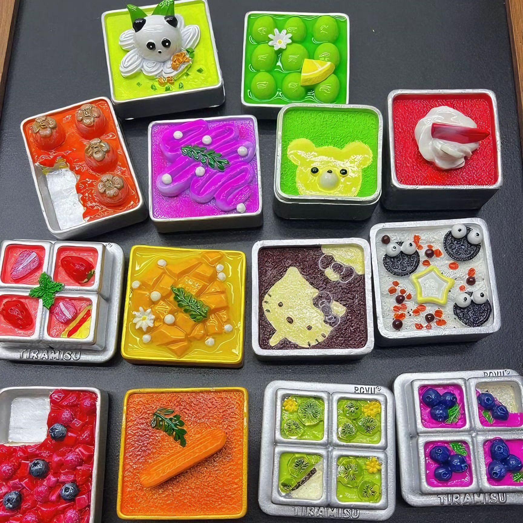 【自选链接】详情页选款新款3D立体仿真提拉米苏食玩冰箱磁性贴装饰