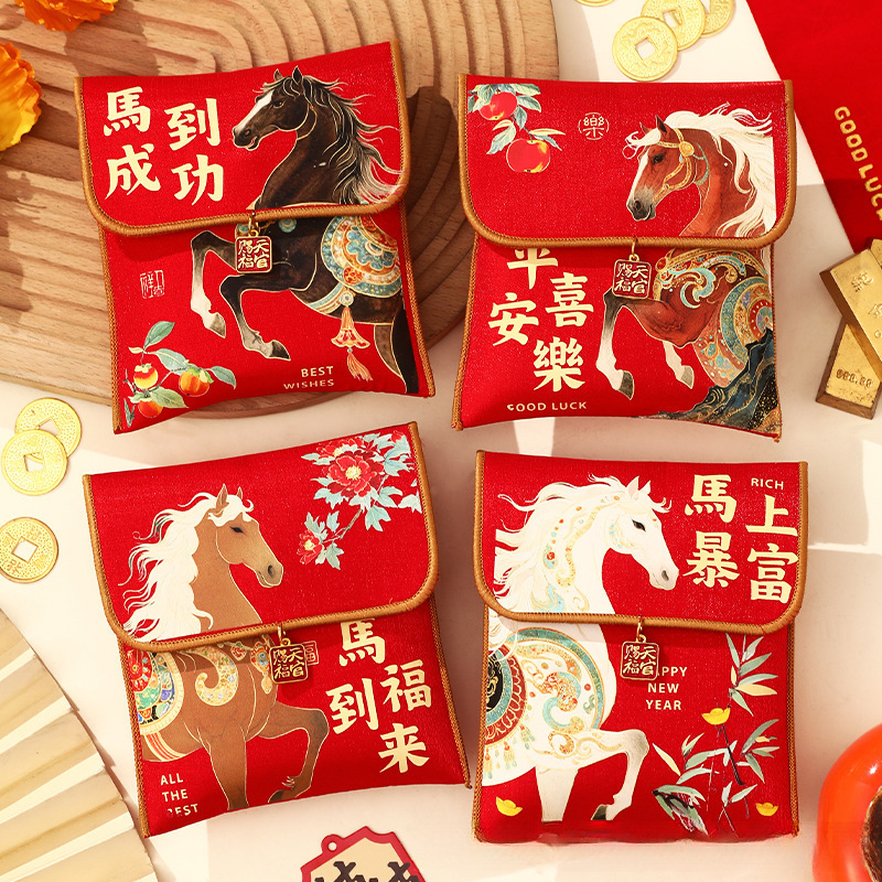 2026年新款创意国潮高档新年红包过年压岁包封网红红色中国风春节