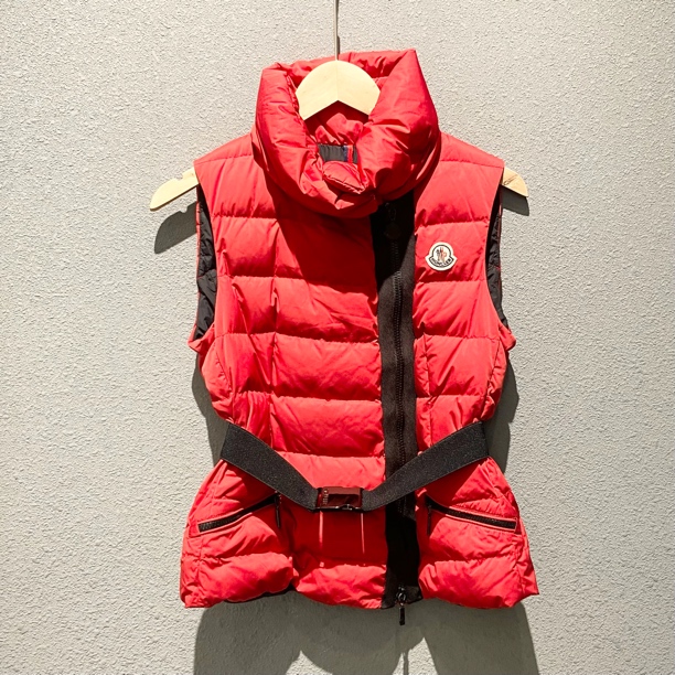 95新 MONCLER 松紧腰带羽绒马甲155/80A 1564