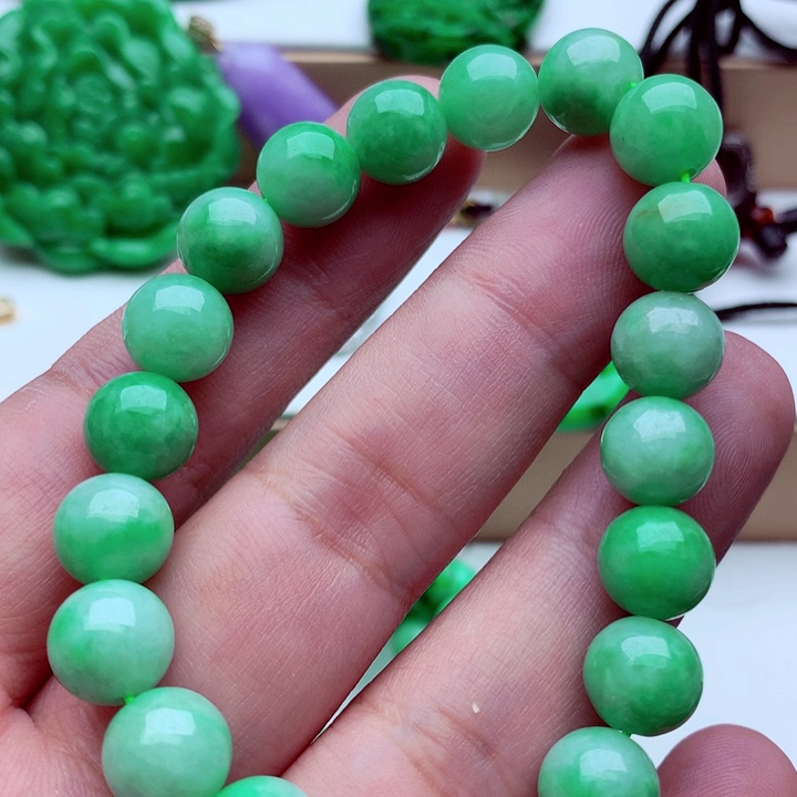 翡翠未镶嵌手链手串