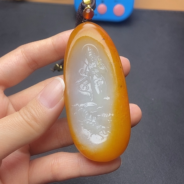 和田玉挂件未镶嵌张*愚N