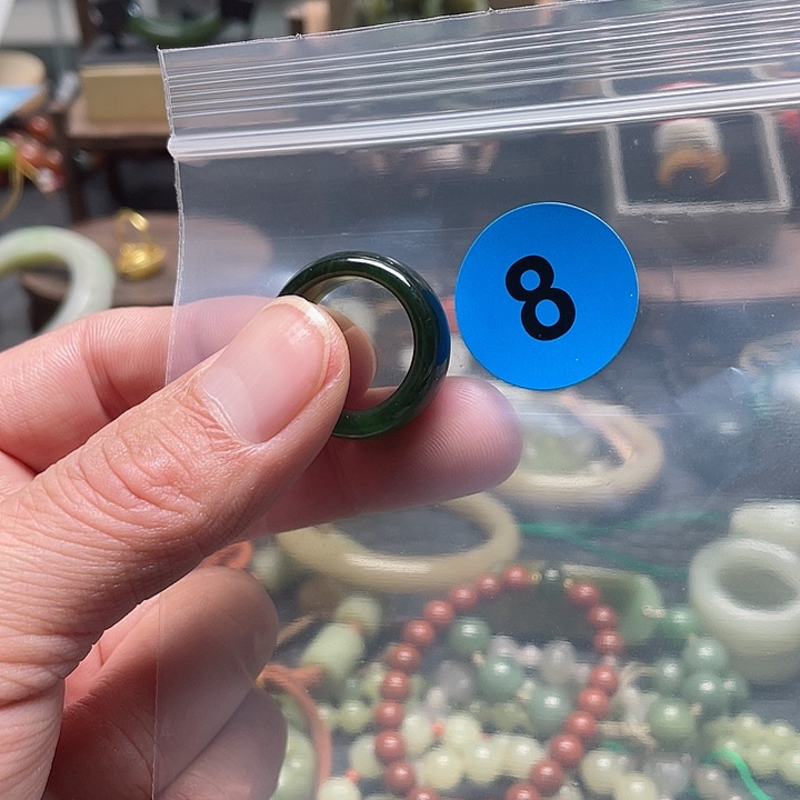 和田玉戒指未镶嵌^*