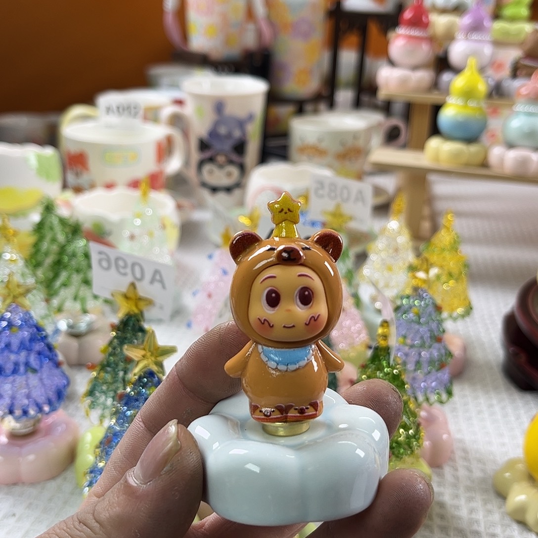 陶景德镇陶瓷底座转转