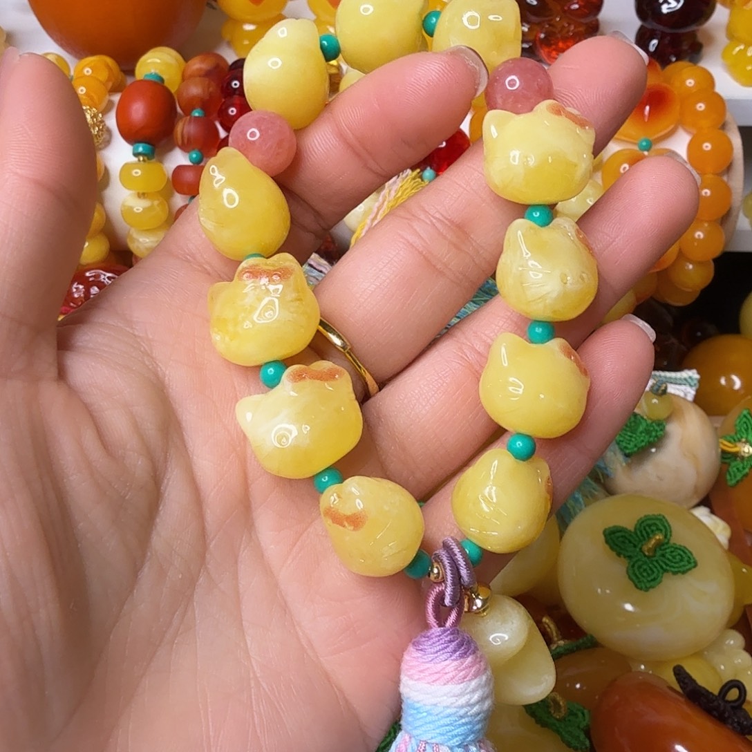 小***姨非金属小猫头手串