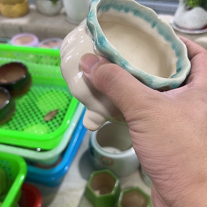 微瑕陶瓷花盆满9.9发
