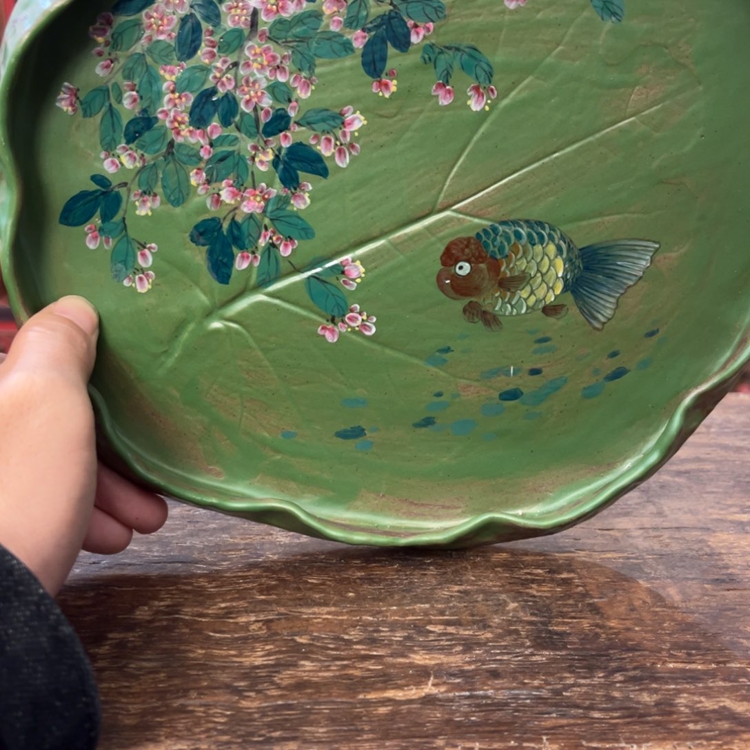 柴烧手工手绘陶瓷