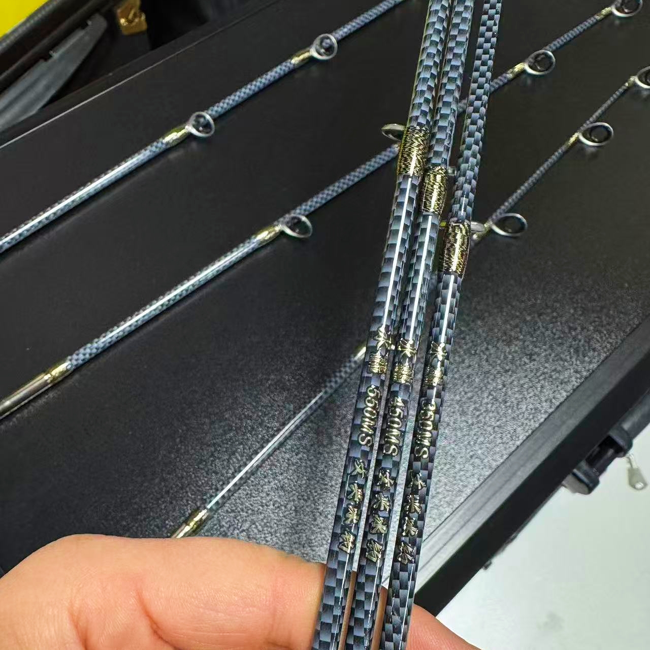 文兴碳素冰钓竿梢陶瓷大导环/MS