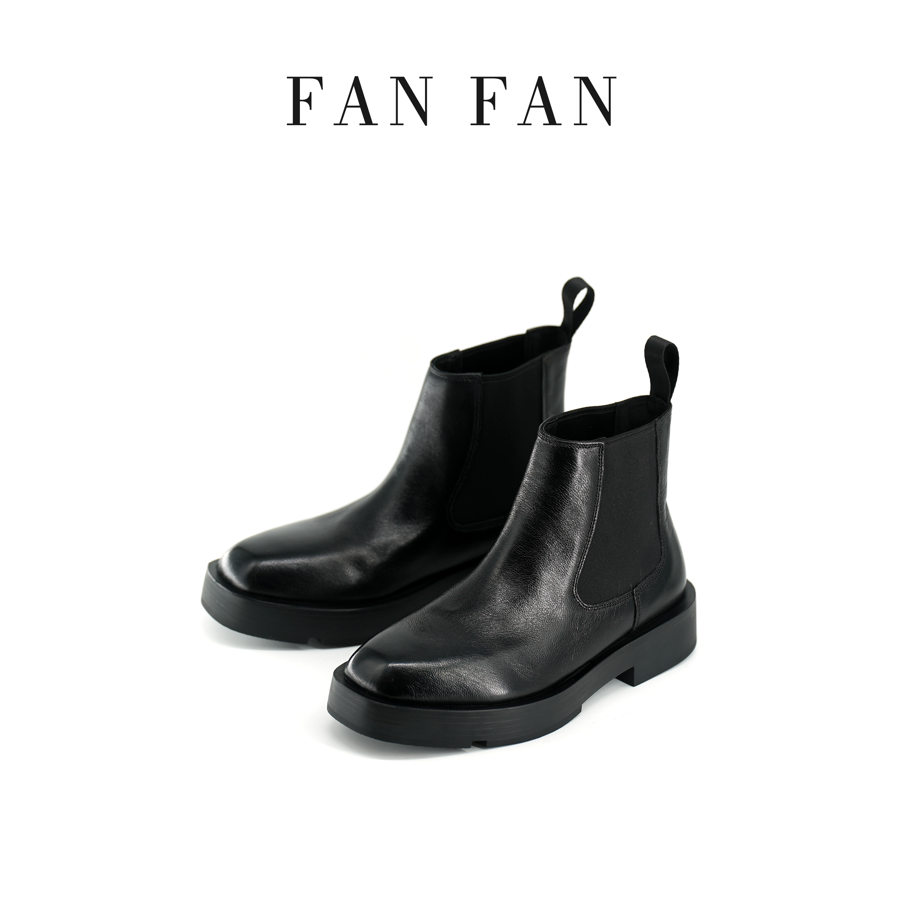 【小刚懂鞋】FANFAN 纯羊皮软底软面手工增高女鞋真皮短靴 S502-3