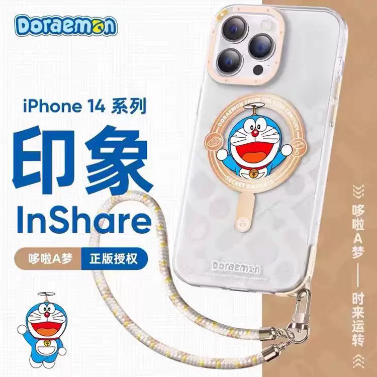 未拆封  rock洛克哆啦a梦联名手机壳14系列