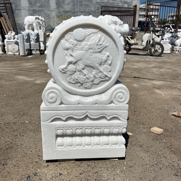 门墩抱鼓石 石雕门鼓石狮子门挡石门口摆件石鼓