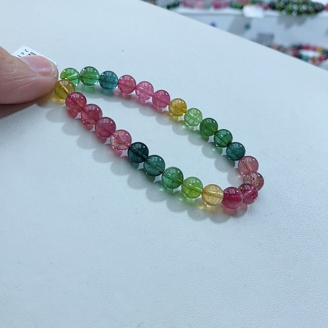 碧玺碧玺未镶嵌手链