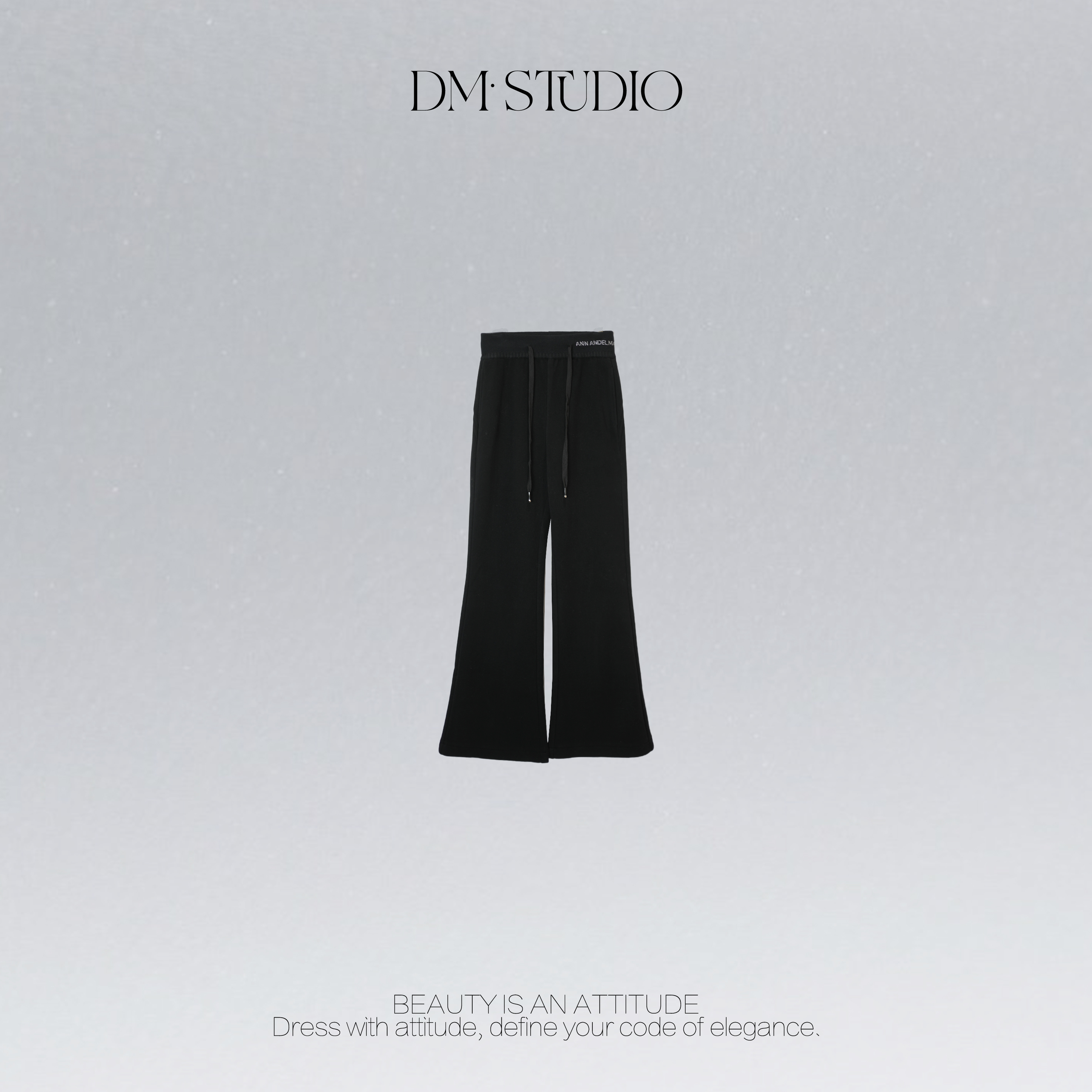 DEDM•STUDIO/气质休闲时尚加绒百搭抽绳拖地长裤2510KZ/W89559