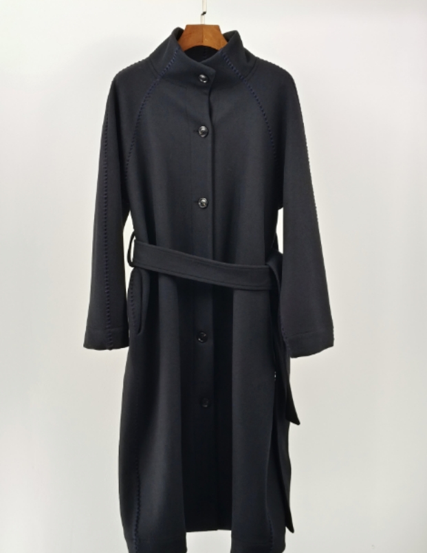 【ZHEN】 42026 2025新款修身显瘦气质小众设计师款短大衣外套