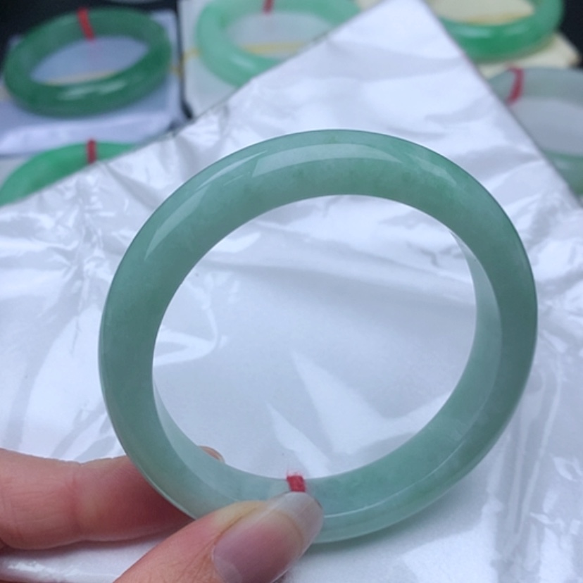 【闪购商品】翡翠戒指未镶嵌           正圈56 晴绿色