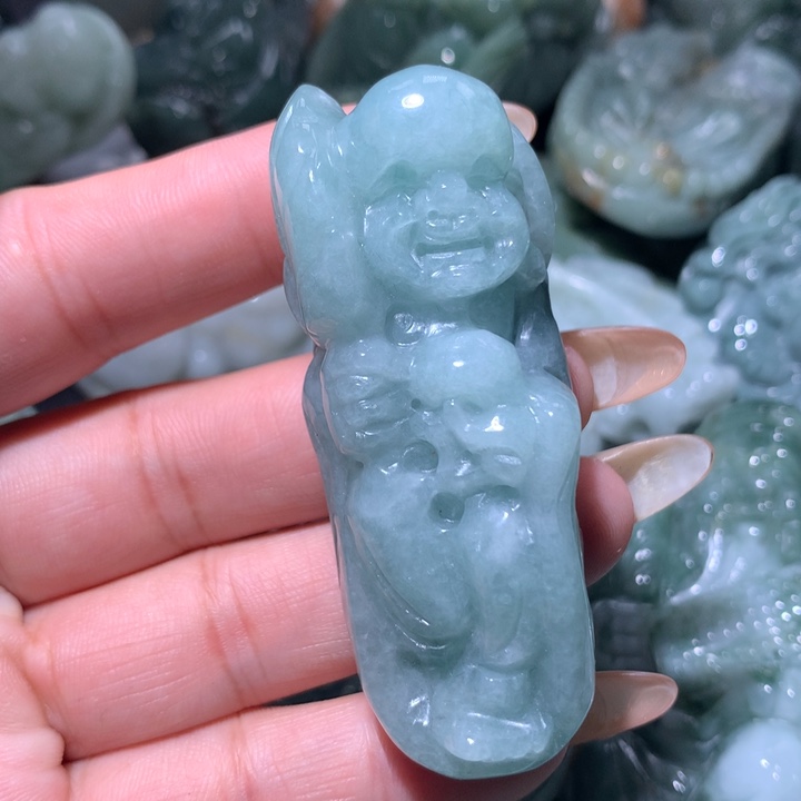 翡翠未镶嵌颈饰保真天然A货翡翠