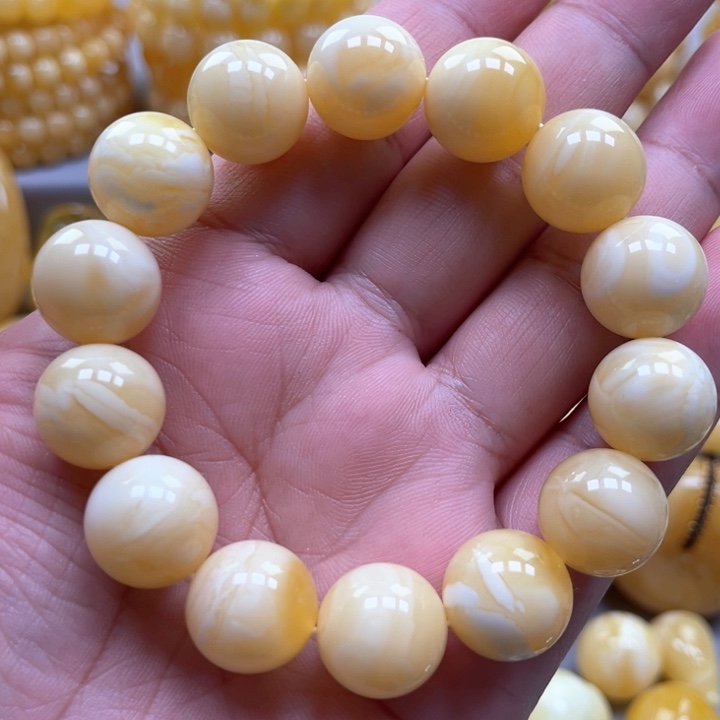 琥珀手链未镶嵌手串