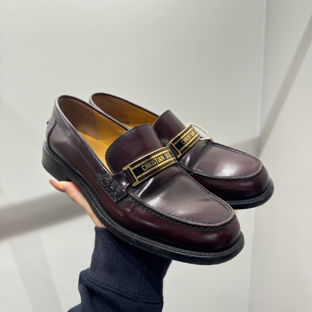 99新 DIOR/迪奥 bk355  乐福鞋 皮 37