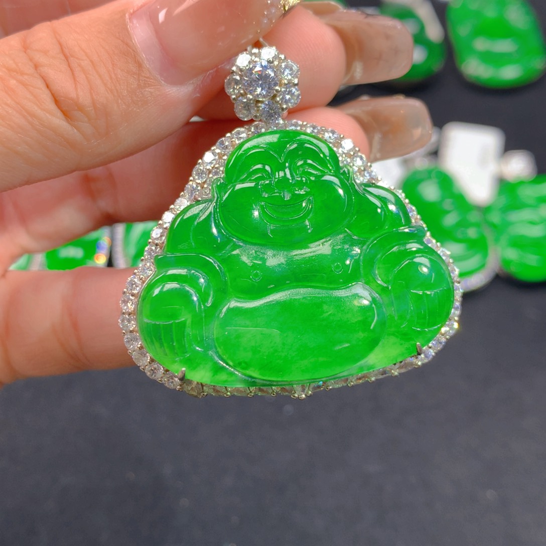 翡翠颈饰银S925镶嵌1111111111