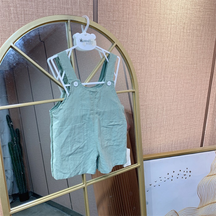 AD356    宝宝蓝色单背带短裤   夏款