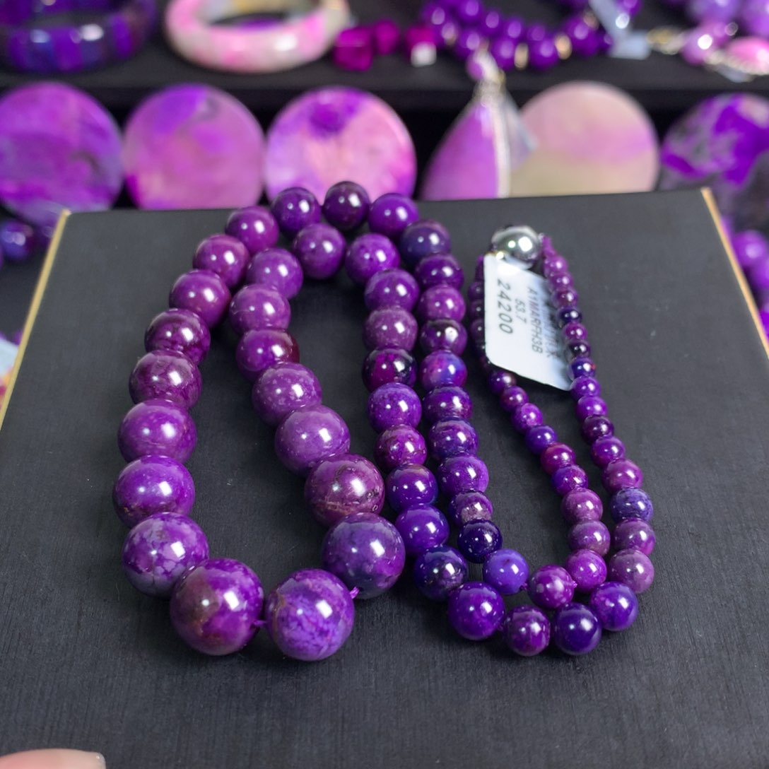 未镶嵌苏纪石（舒俱来）帝王紫塔链