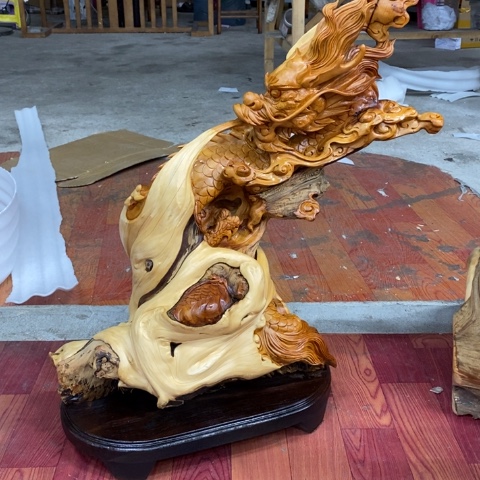 柏木（崖柏）品**活太行崖柏陈化料摆件