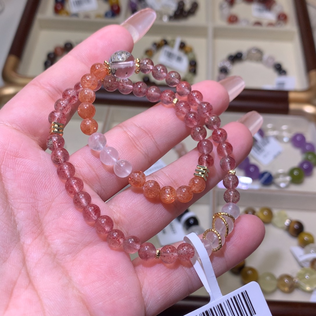 水晶未镶嵌手链金太阳154234