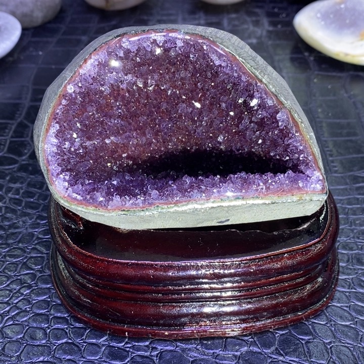 未镶嵌珠宝半成品水晶红紫钱袋子