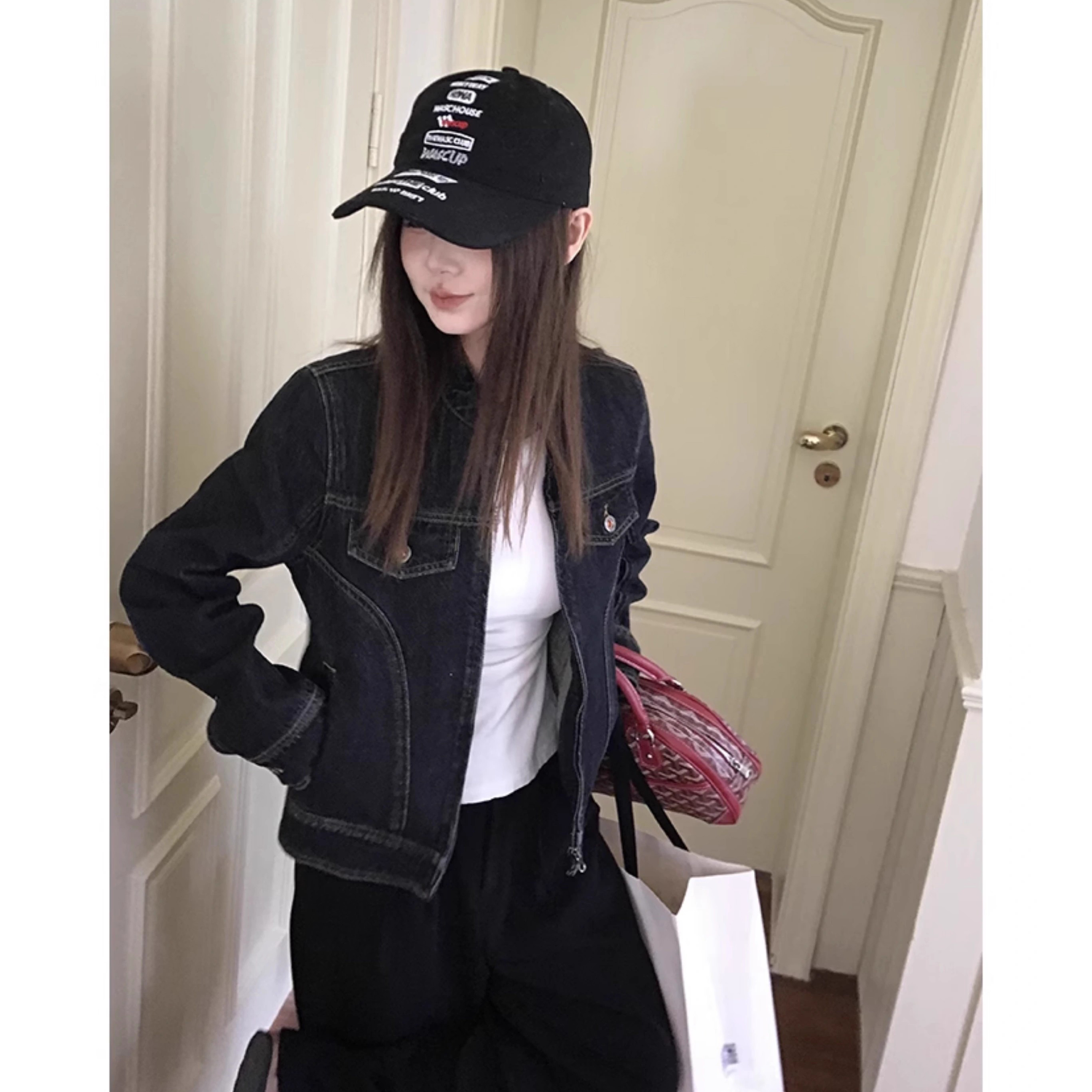 【丁丁专属】DYANGJUN2025春季简约高级牛仔短外套