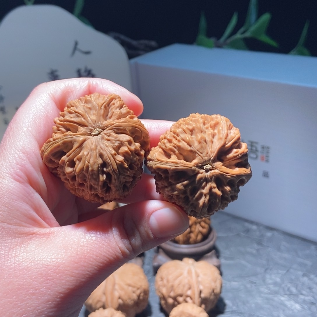 核桃把件李***恼全品水龙纹40